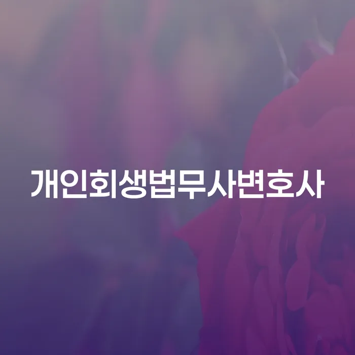 개인회생 자격 추심 대응법 결정나고