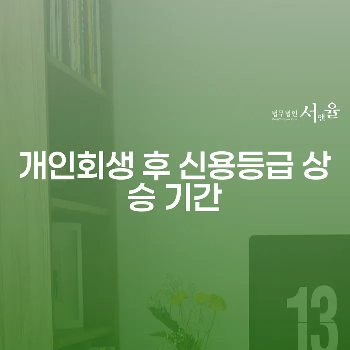 개인회생 후 신용등급은 언제 오를까요?